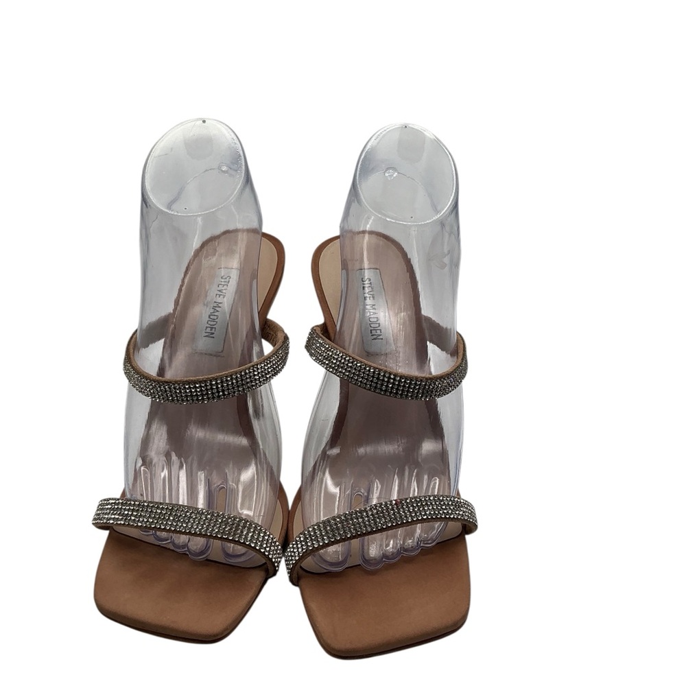 Steve Madden‎ Brown and Silver Heels size 8.5